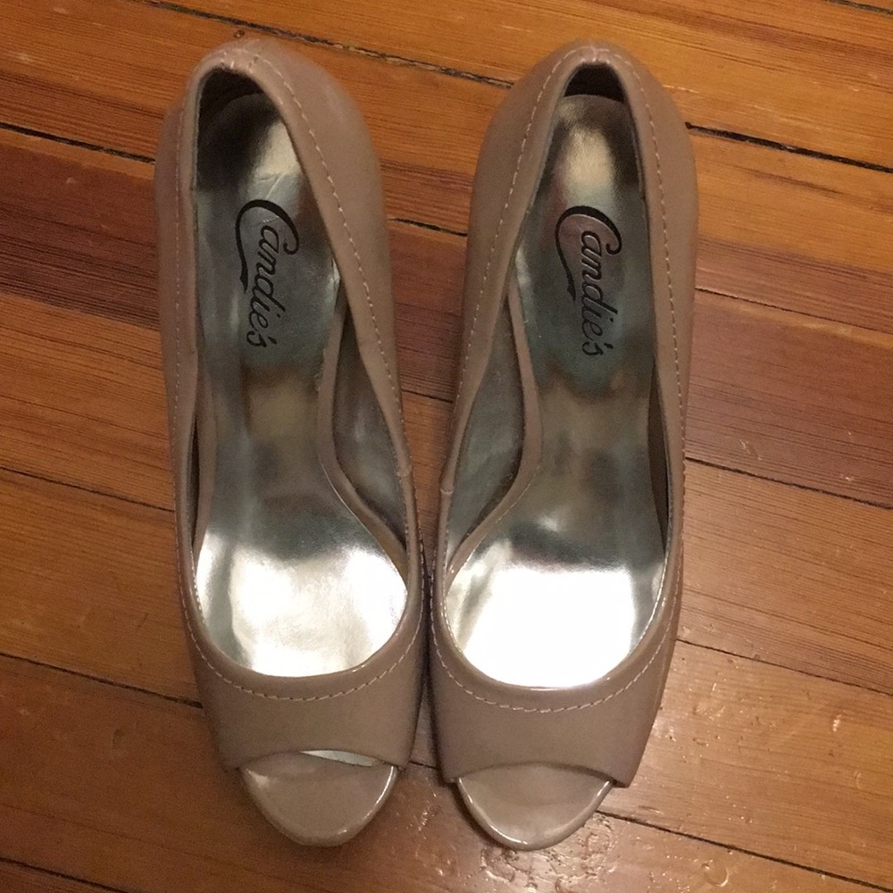 Nude Platform Heels - image 1